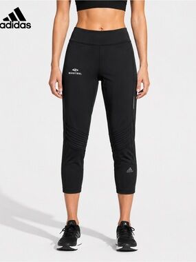 Adidas ClimaCool Running 
 XL Black Cropped Athletic Training Pants BioSteel